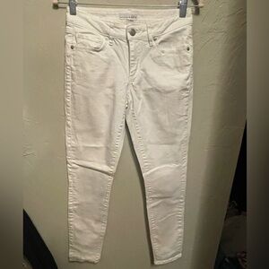 Loft Skinny White Denim Jeans - size 25 / 0